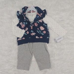 NWT Carters Baby 3 Piece Set 9M